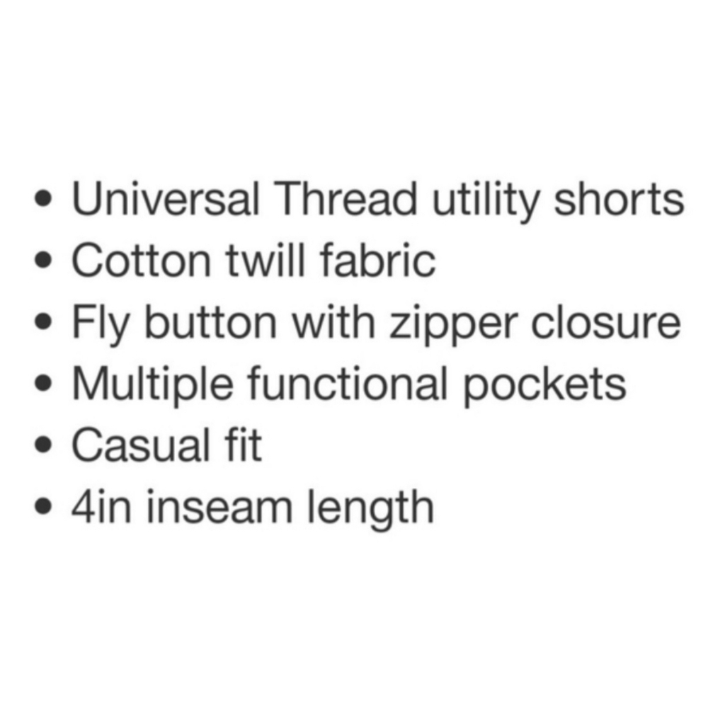 NEW Universal Thread High Rise White Utility Shorts - Picture 12 of 13